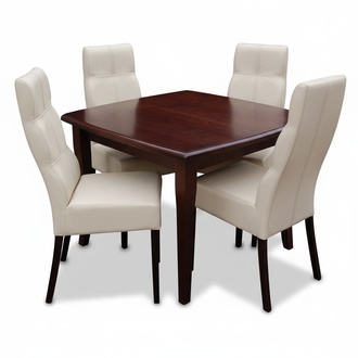 Table + 4 Chairs Set Sets Complete Living Room Dining Room Extendable 250cm