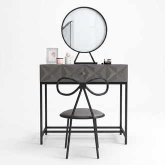 Table Classic Console Mirror Dressing Table Bedroom Stool Set Dresser Premium Furniture