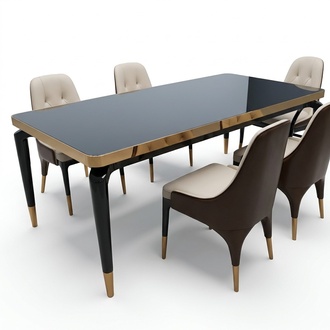 table glass designer dining room living classic tables luxury wood modern italy