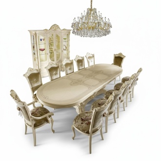 Table luxury dining table Italian design furniture furnishings tables solid wood