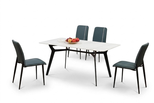 Table luxury tables dining room furniture complete set 5-piece set group 180x90.