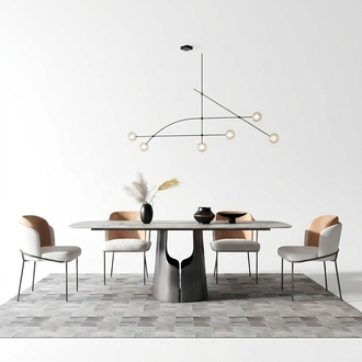 Table modern dining table marble design wooden table living room tables dining room 160x80cm
