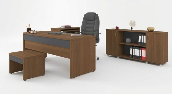 Table office study office furniture desks cabinets 3pcs