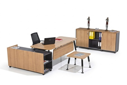 Desk wooden furniture office set study furniture corner desk cabinets 3 pcs