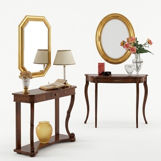 Tables Consoles Table Side Sleeping Room Wood Console Table Mirror