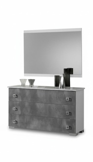 Tables Consoles Table Side Board Bedroom Wood Mirror + Chest of Drawers