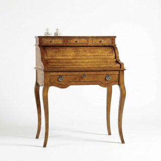 Tables Desk Office Table Precious Wood Baroque Rococo Antique Style Furniture