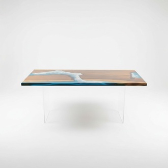 Tables Dining Table Design Table Modern Sea River Furniture 181x81 Epoxy Resin Ocean