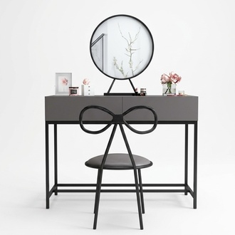 Telephone Table Console Tables Real Wood Dressing Table Black Premium Living Room Quality