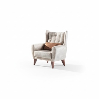 Textile Armchair 1-Seater Sofa Upholstered Sofas Design Luxury Classic Modern Recliner