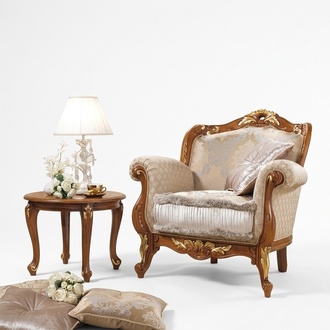 Textile Armchair 1 Seater Sofa Upholstery Sofas Design Luxury Classic Baroque Rococo
