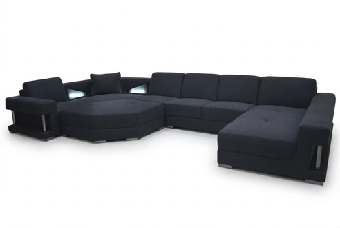Textile corner sofa upholstery living room couch set corner set sofa couches + USB