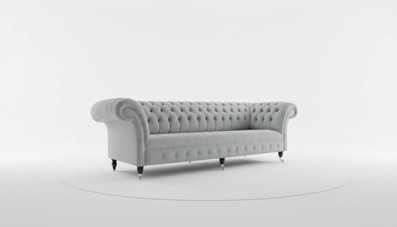 Textile sofa fabric couch chesterfield big sofas xxl couches seat cushion 265cm