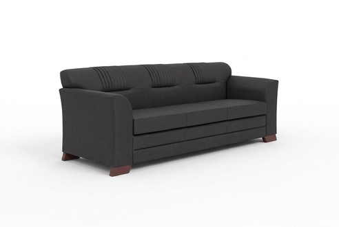 Textile sofa three seater upholstered couch study furniture office