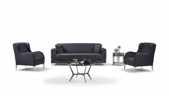 Textile Sofa Set 3-piece Couch Upholstered Set Sofa Set 3+1+1 Modern Couches