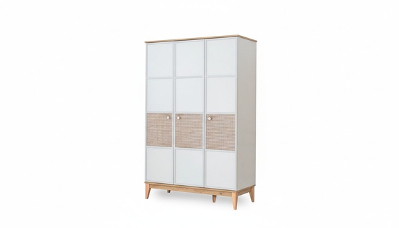 Three-door designer wooden wardrobe Children\'s room Exclusive wardrobe