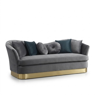 Three Seater Couch Upholstery Design Sofa Modern Seat Sofas Room Furniture 3s Grey