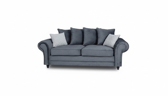 Three-seater couch upholstery furniture velvet couch fabric sofa 218cm couches