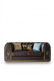 Three seater design sofa 3 seater relax sofas upholstery couch seat Chesterfield new !