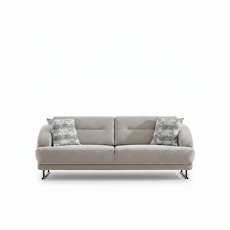 Three-seater sofa, fabric sofa, upholstered sofa, couch, gray, modern sofas.
