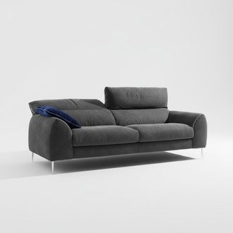 Three seater sofa 3 seater sofas upholstery Prianera furniture luxury textile couches grey