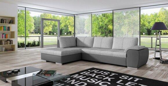 Sofa Sleeper Sofa Designer Sofa with Bed Function + Bed Drawer Corner Sofa Couch NEW Tokio