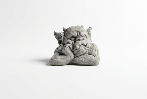 Troll 19cm sculpture design figure statue garden figures statues sculptures 025