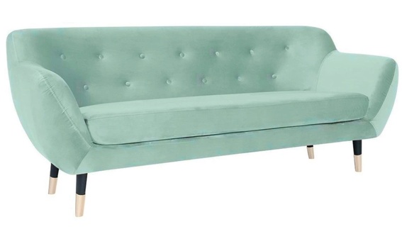 Turkish Sofa Chesterfield Three-Seater Fabric Living Room Design Couch Upholstery