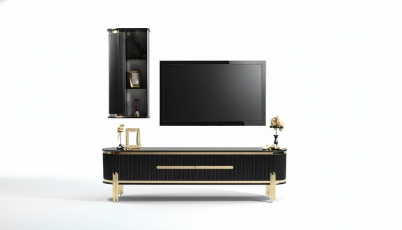 TV Cabinet Luxury Sideboard Dresser Living Room Cabinet Furniture Cupboards Shelf Wood