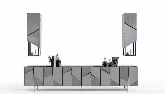TV stand+2х shelves sideboard rtv lowboard living room wood modern New