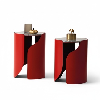 Two side tables in a modern look for any living style.