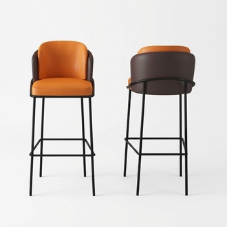 Two-tone bar chair designer 1-seater modern armchairs lounge furniture