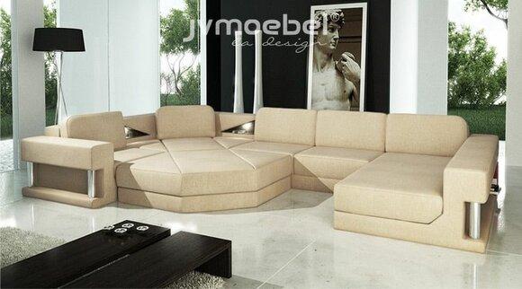 Corner Sofa Upholstery Seat Fabric Couch Sofas Couches U Shape Living Room Furniture New