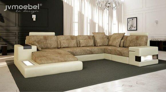 Living Landscape Sofa Couch Upholstery Vintage Sofas Corner Sofa U-Form New