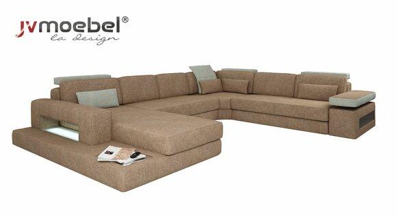 U Shape Cushion Couches Textile Design Couch Corner Sofa Living Area Sofa New