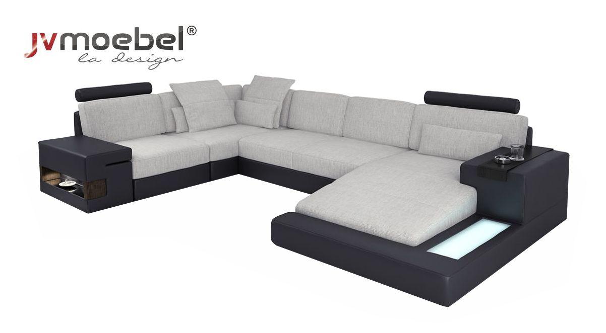Design Sofas Living Landscape Corner Sofa Leather U Shape Sofa Couch Upholstery Couches New