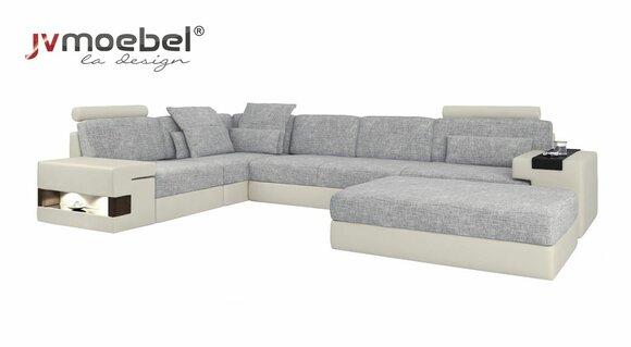 Living Room L Shape Modern Design Sofa Sofas Seating Area with Stool Living Room Furniture