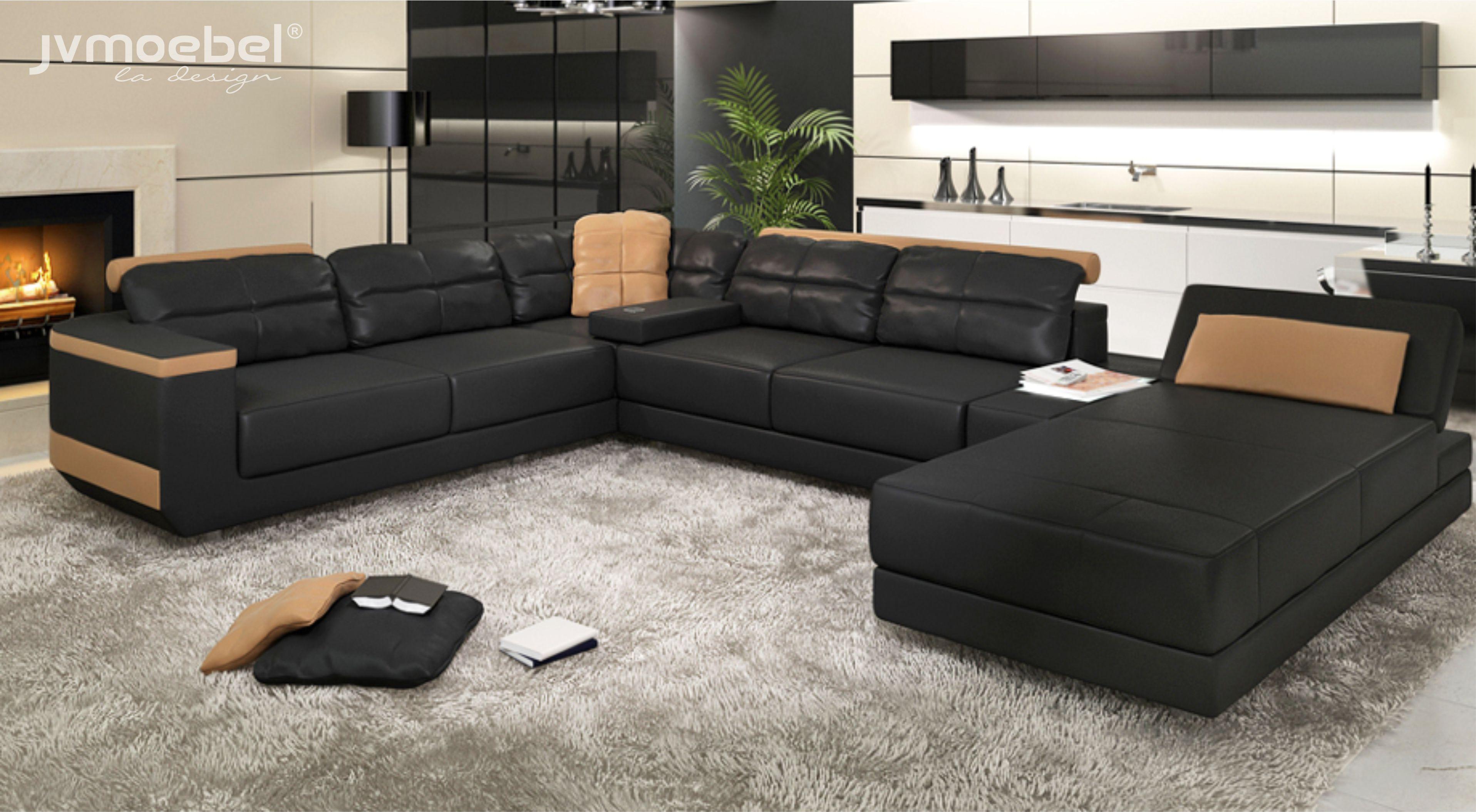 Modern Sofas Corner Sofa Fabric U-Form Couch Design Upholstery Textile Corner
