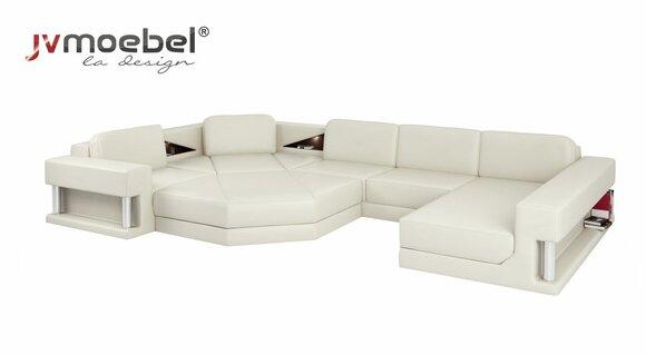 Corner Sofa U-Form Couch Living Landscape Sofa Couch Modern Design Sofa Textile Leather
