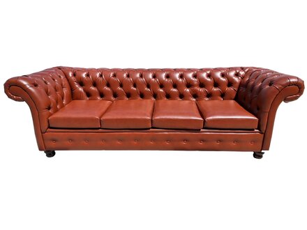 Sofa 4 Seat Couch Sofas Couches Chesterfield Design Four Seater Faux Leather On Stock