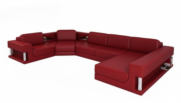 U Shape Sofa Couch Upholstery Sofa Living Landscape Design Corner Sofa Leather Upholstery New