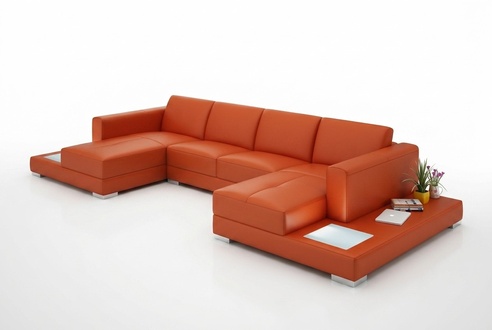 U Shape Sofa Couch Upholstery Living Set Design Corner Sofa Leather Couches
