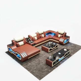 Unusual living area corner sofa upholstery corner set couches sofas usb led