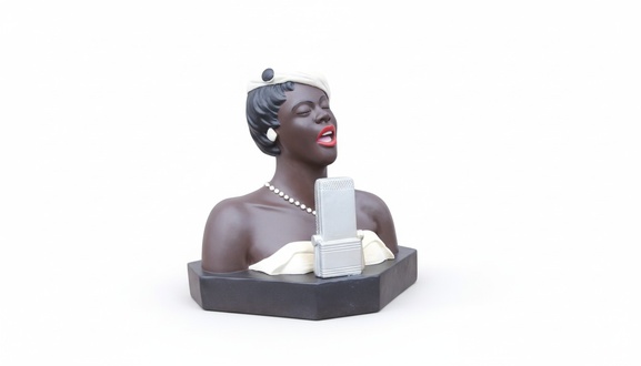 Singer soloist design decorative acrylic table lamp, 31cm high
