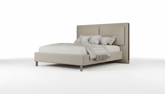 Upholstered bed 180 x 200 cm double bed luxury wooden furniture new