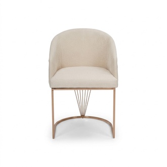 Upholstered chair dining room chair wooden chair kitchen chair white modern gold