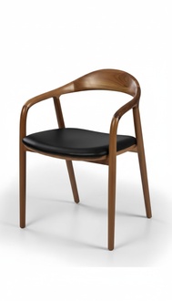 Upholstered chair modern design textile brown dining room luxury furniture