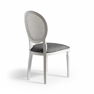 Upholstered chair white wooden chair dining room chair kitchen chair wooden chair