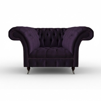 Upholstered furniture luxury armchair upholstered seat living room couch purple furniture Chesterfield