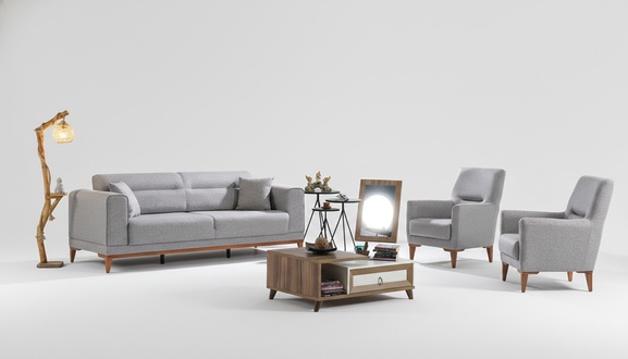 Upholstered furniture seating group living landscape lounge sofa couch sofa set 3+1+1